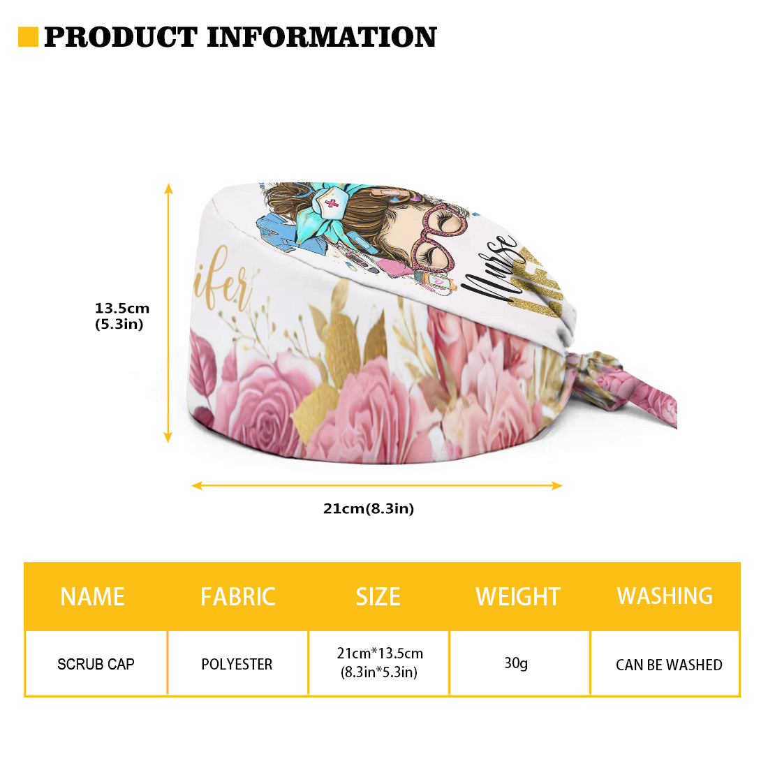 Nurse Life - Personalized Nurse Scrub Cap