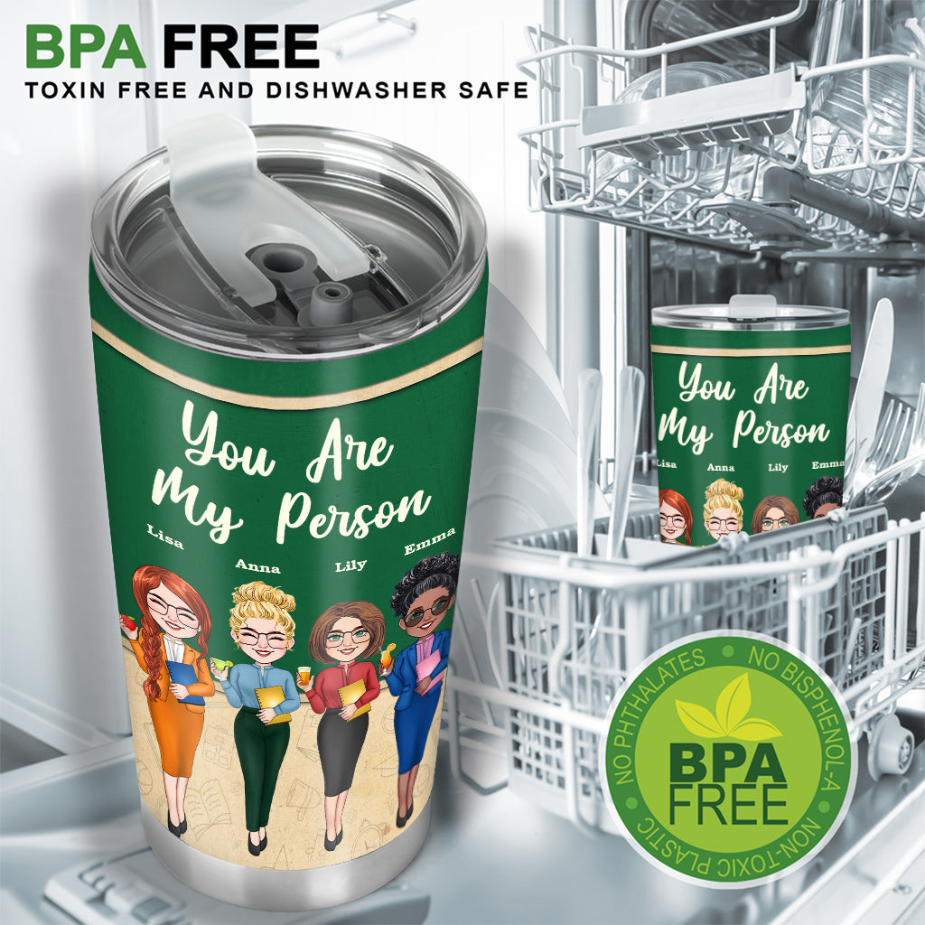 Work Made Us Colleagues - Personalized Teacher Tumbler