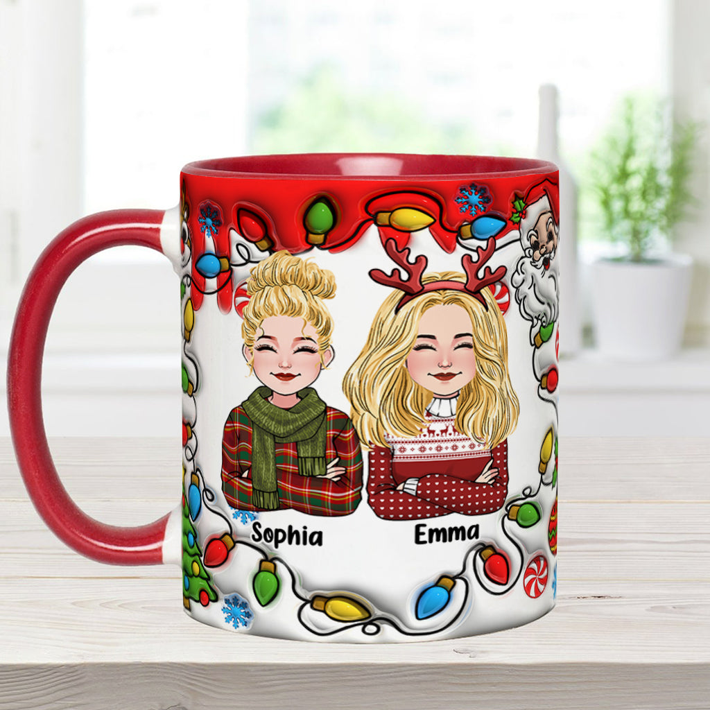 Coworkers Are Like Christmas Lights - Personalized Colleague Accent Mug
