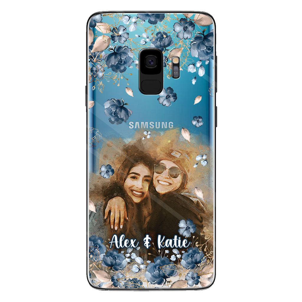 Bestie Matching Phone Case - Personalized Bestie Clear Phone Case