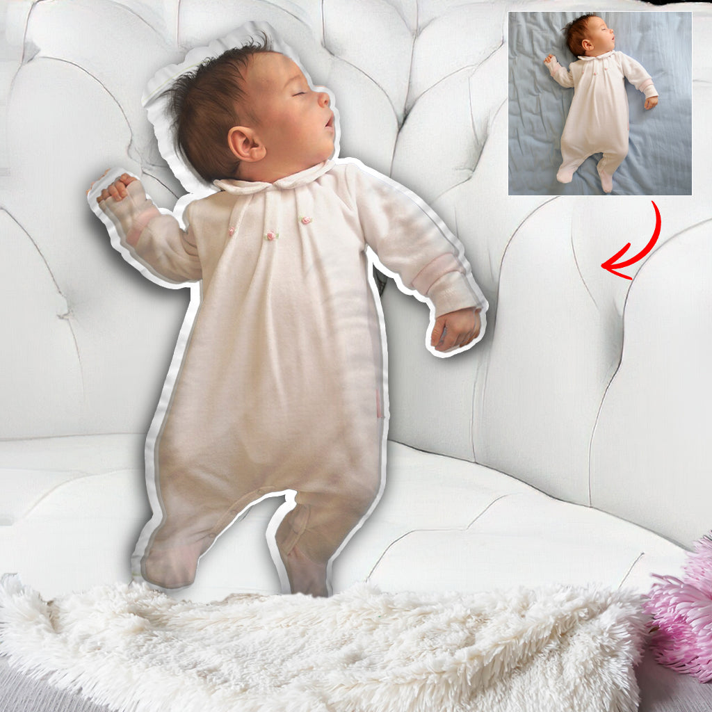 Custom Photo Humanoid - Personalized Newborn Shaped Pillow