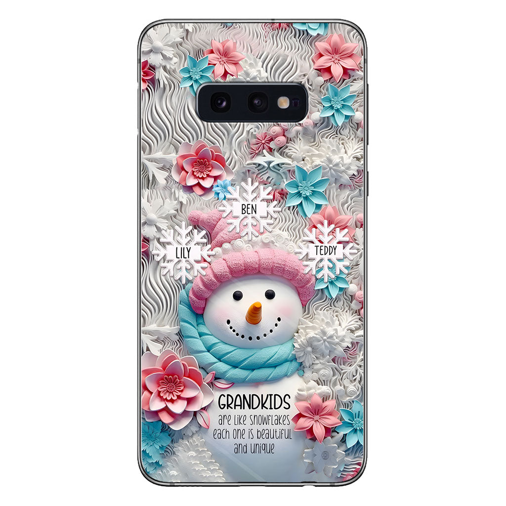 Grandkids Are Like Snowflakes - Gift for grandma - Personalized Phone Case