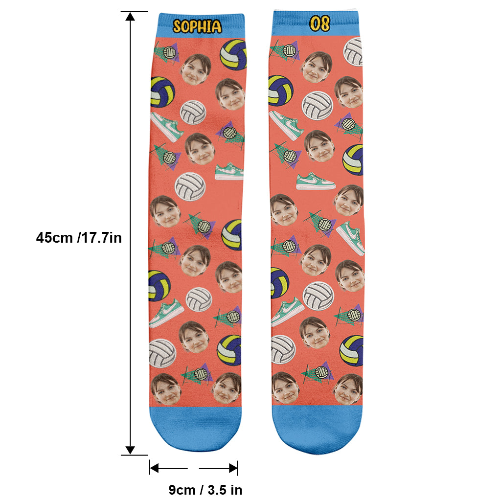 I'd Rather Be Playing Volleyball - Personalized Volleyball Socks