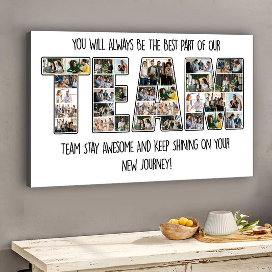 The Best Part Of Our Team - Personalized Colleague Canvas And Poster
