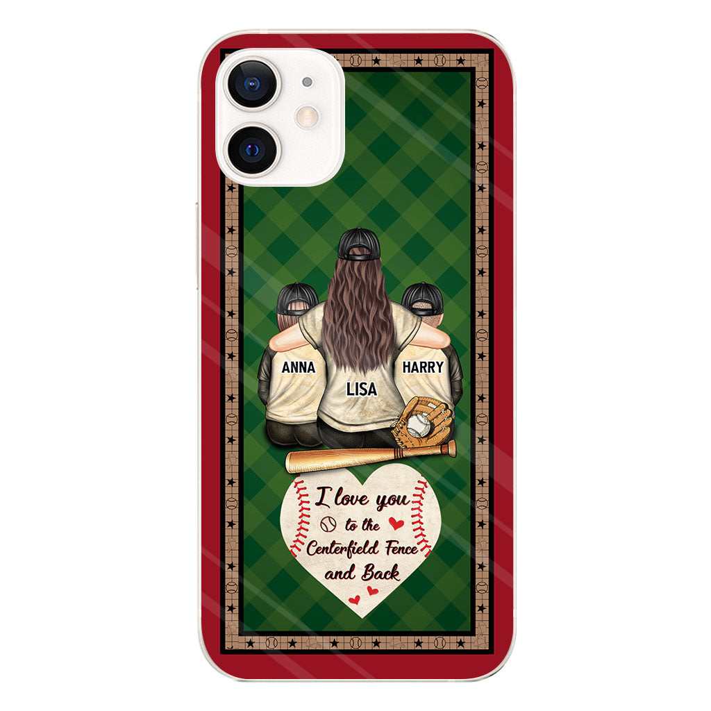 My Heart Is On That Field - Personalized Baseball Clear Phone Case