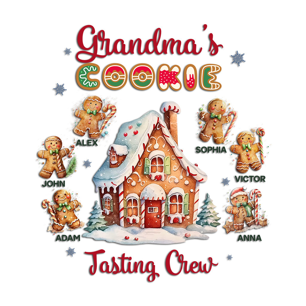 Grandma’s Cookies Tasting Crew - Personalized Grandma Decal Die Cut