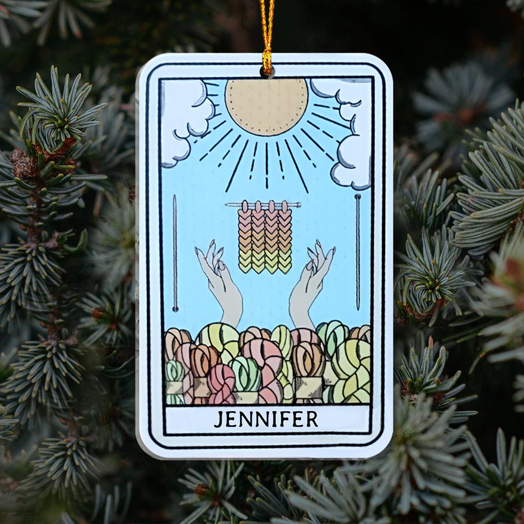 The Knitter - Personalized Knitting Ornament