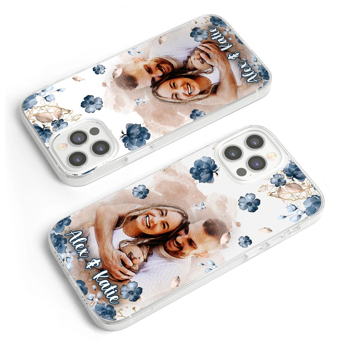 Floral Phone Case - Personalized Clear Phone Case