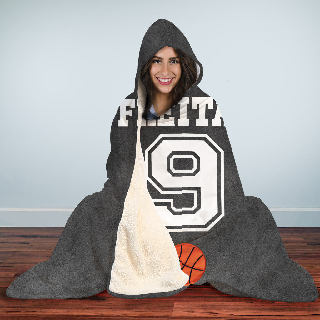Sport Lovers Go Team - Personalized Basketball Hooded Blanket
