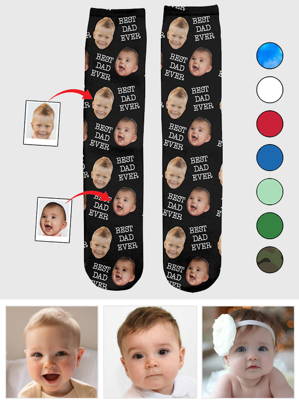 Custom Face - Personalized Father Socks