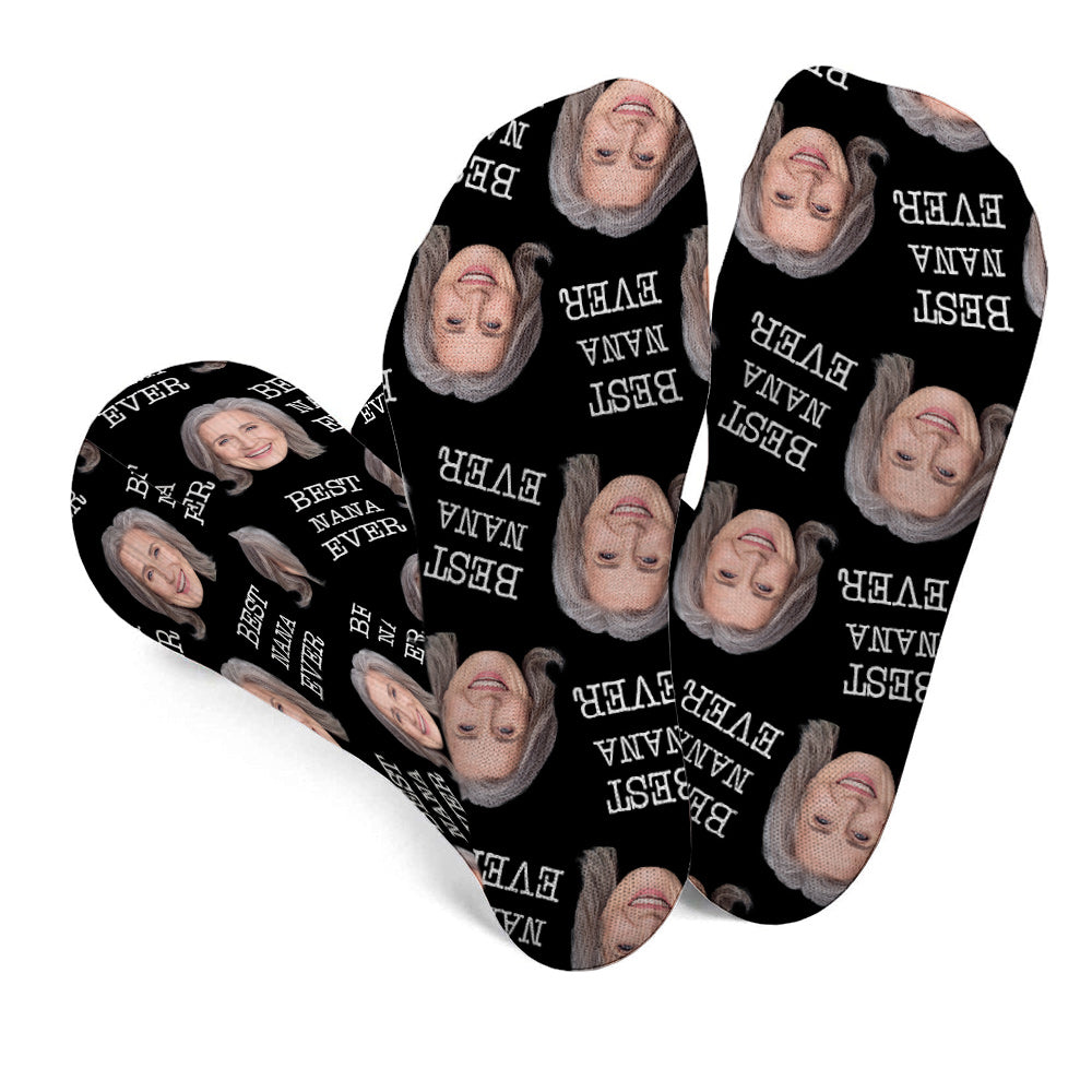 Custom Face - Personalized Grandma Socks