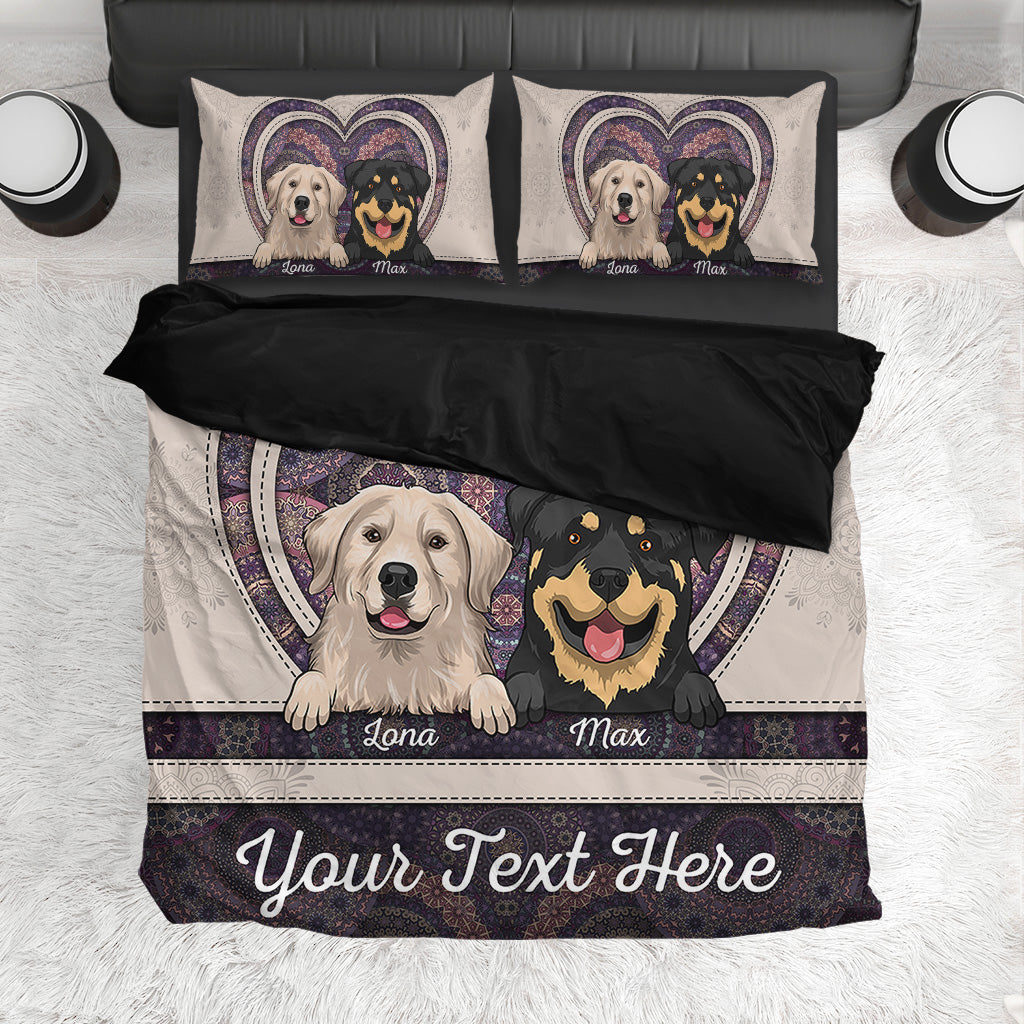 Dog Lovers - Personalized Dog Bedding Set