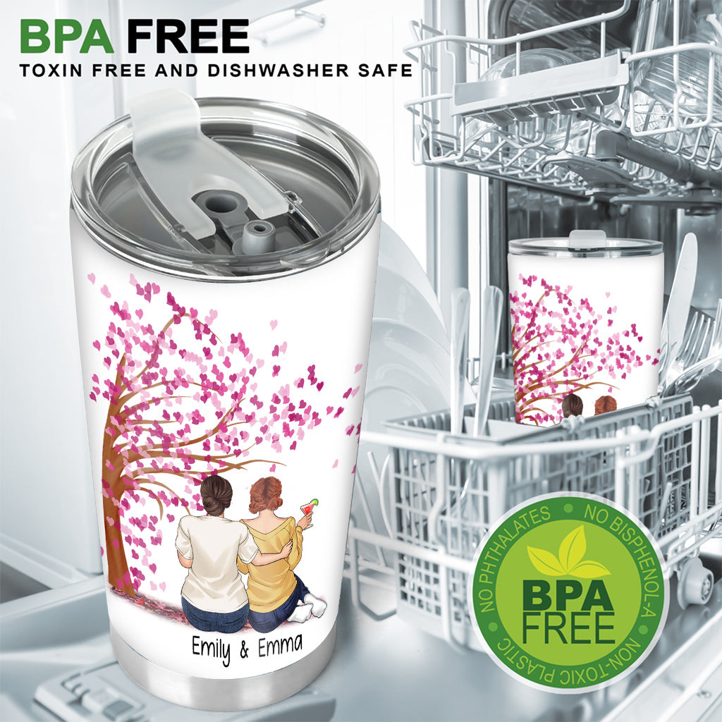 I'd Walk Through Fire For You - Personalized Sister Tumbler