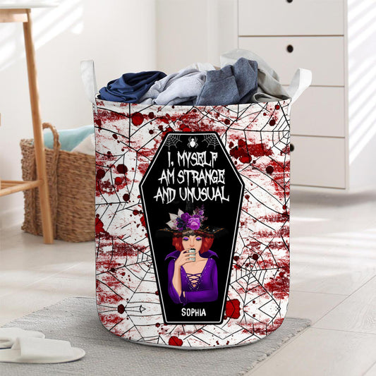 I Myself Am Strange and Unusual - Personalized Witch Storage Basket