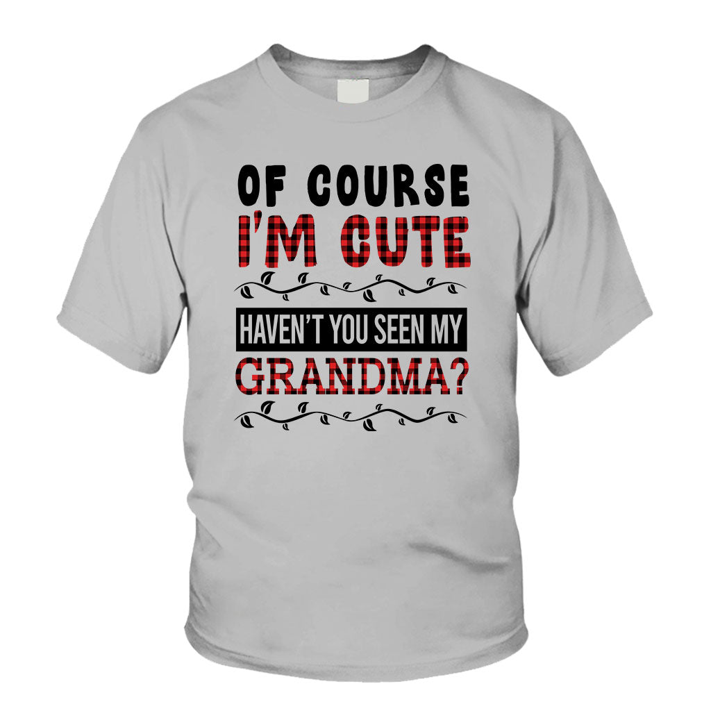 Of Course I'm Cute - Personalized Grandpa T-shirt And Hoodie