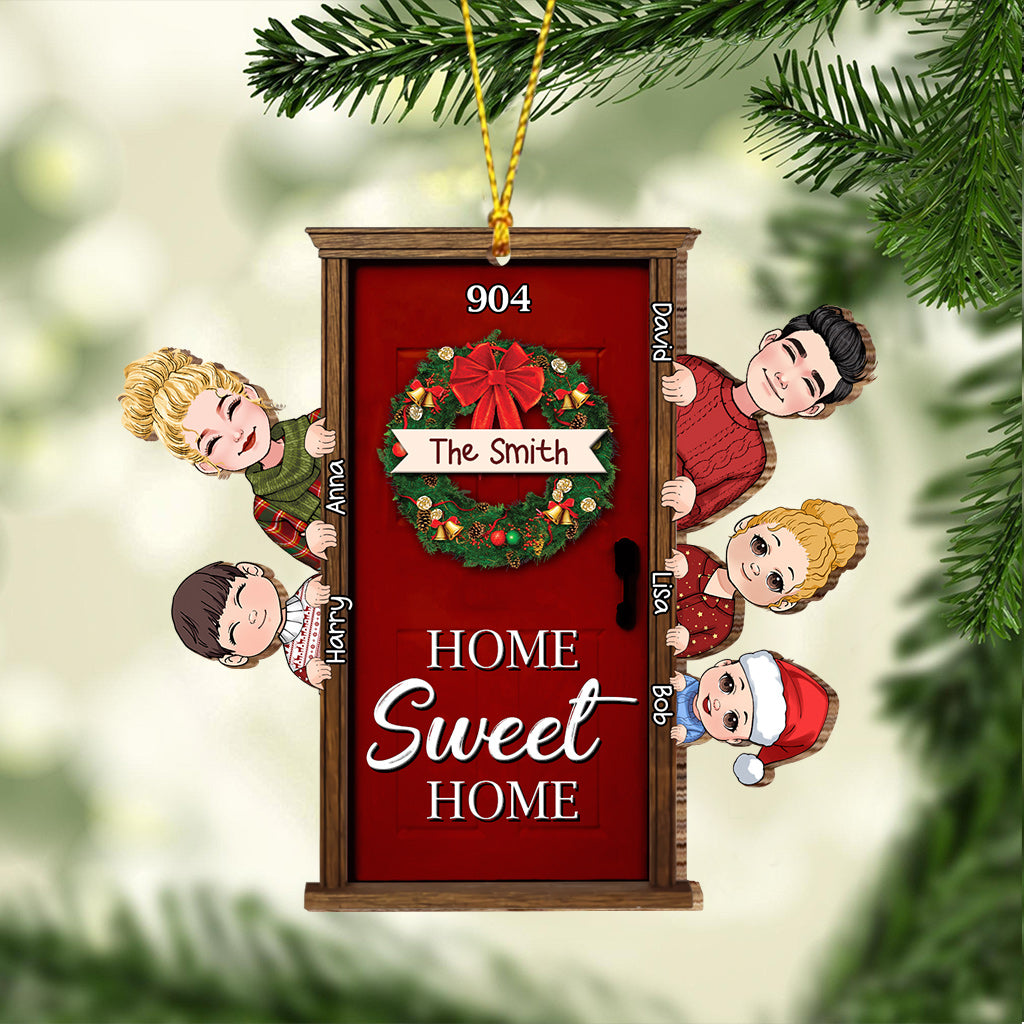 Home Sweet Home - Personalized Family Ornament