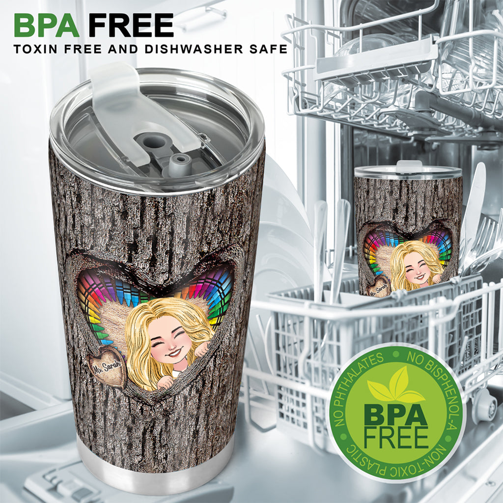 It Takes A Big Heart - Personalized Teacher Tumbler