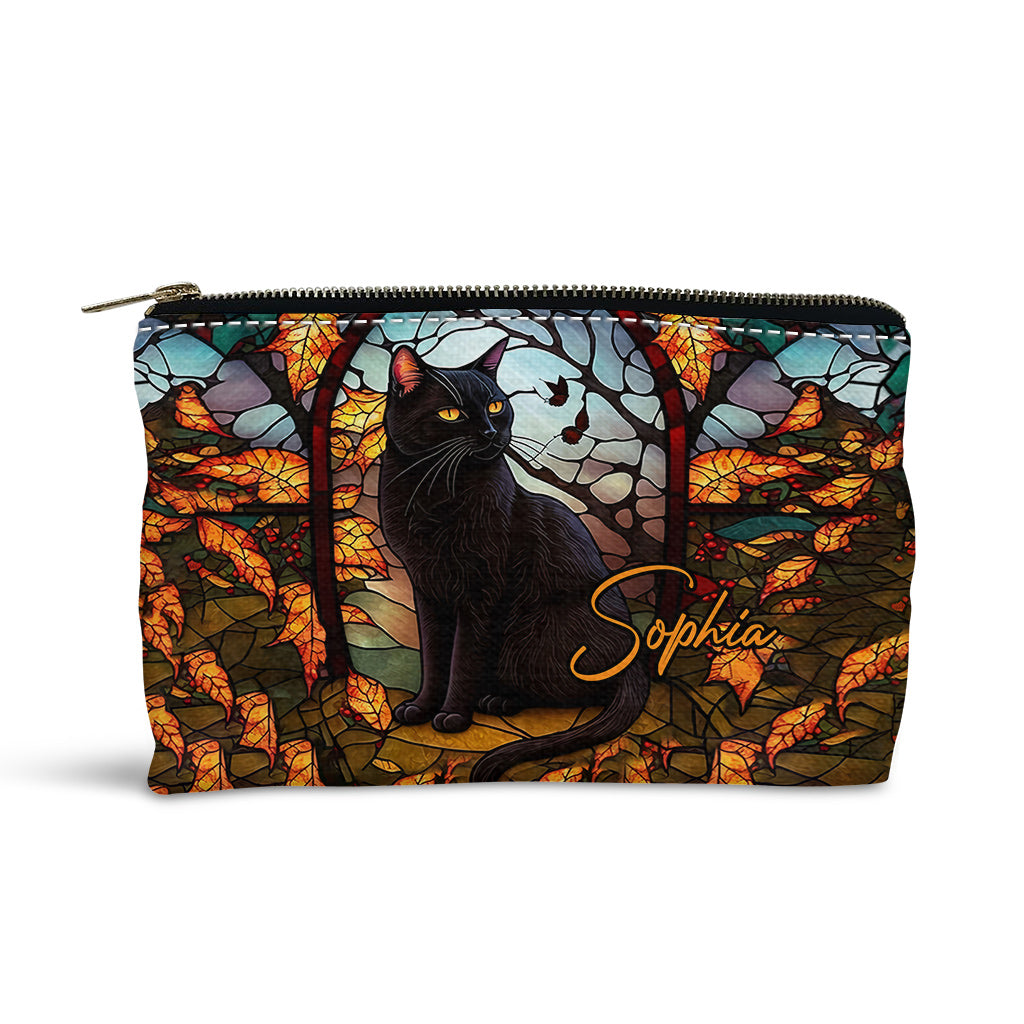 Black Cat - Personalized Black Cat Pouch