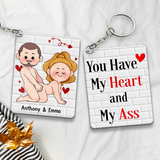 I Just Want You To Be Happy - Couple gift for husband, wife, boyfriend, girlfriend - Personalized Keychain
