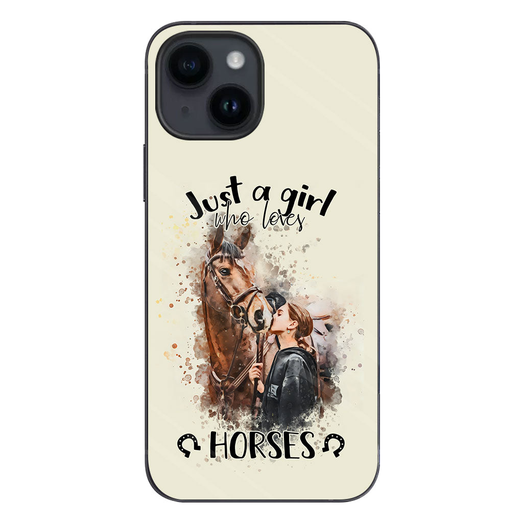 Just A Girl Who Loves Horses - Personalized Horse Phone Case