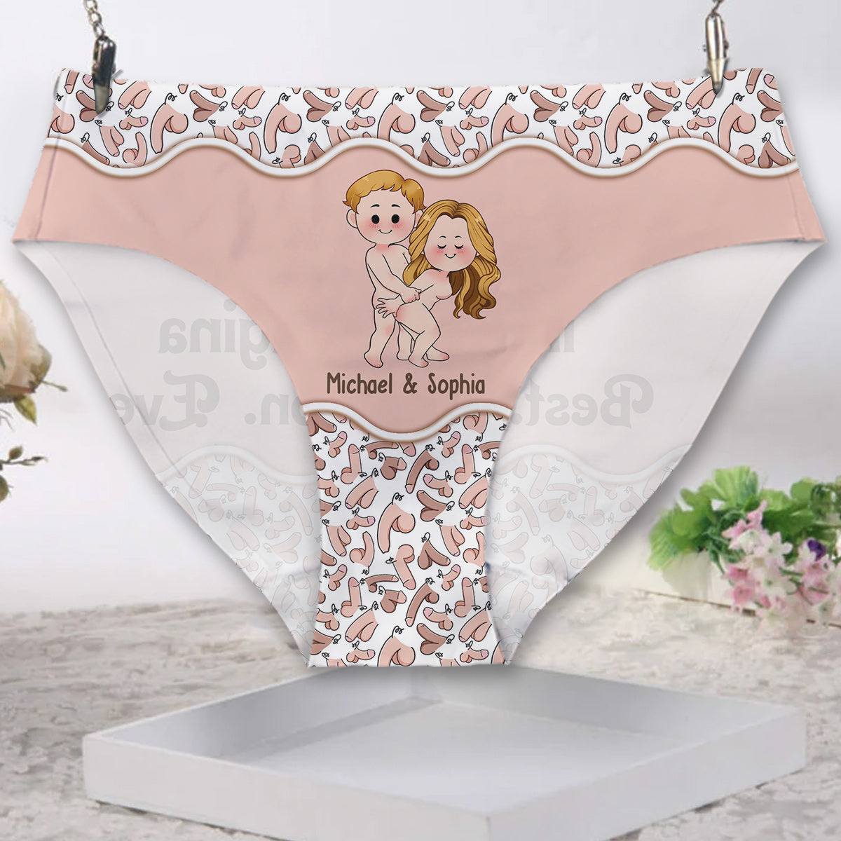 Best Decision Ever - Personalized Couple Women Briefs