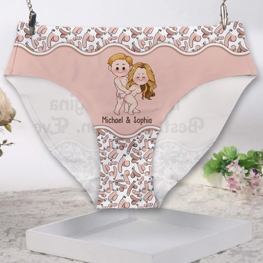 Best Decision Ever - Personalized Couple Women Briefs