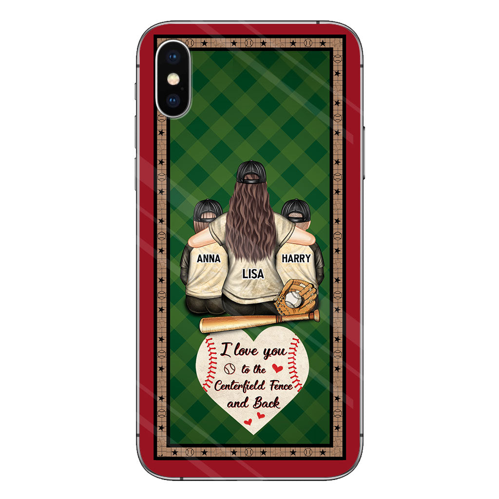 My Heart Is On That Field - Personalized Baseball Clear Phone Case