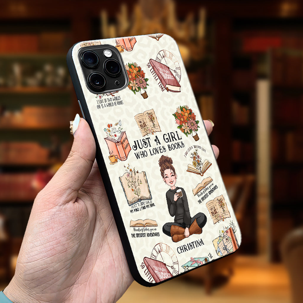 Just A Girl Who Loves Books - Personalized Book Phone Case
