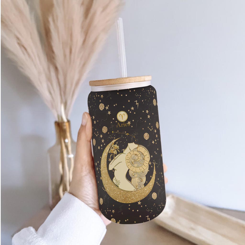 Zodiac Sign - Personalized Horoscope Can Glass