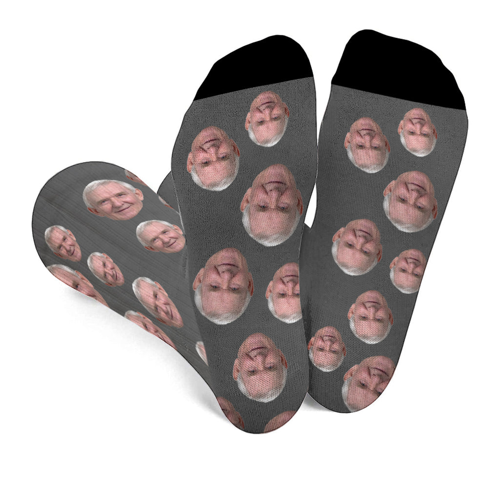 Custom Face - Personalized Grandpa Socks