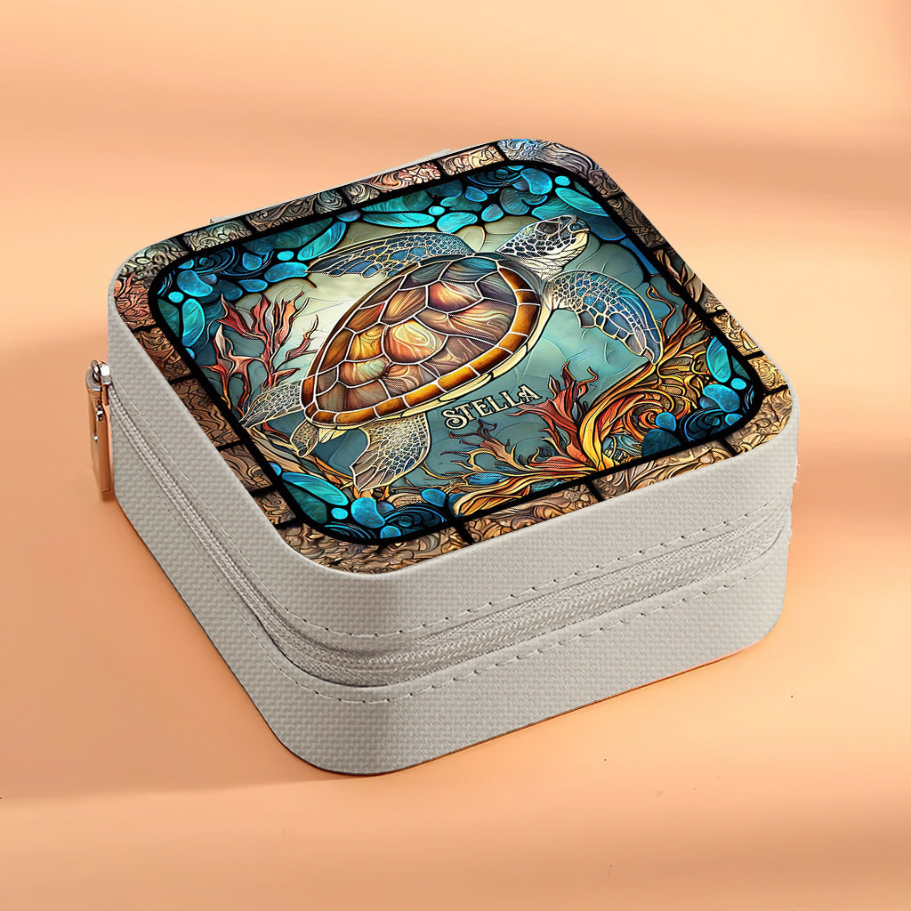 Love Turtles - Personalized Turtle Jewelry Box