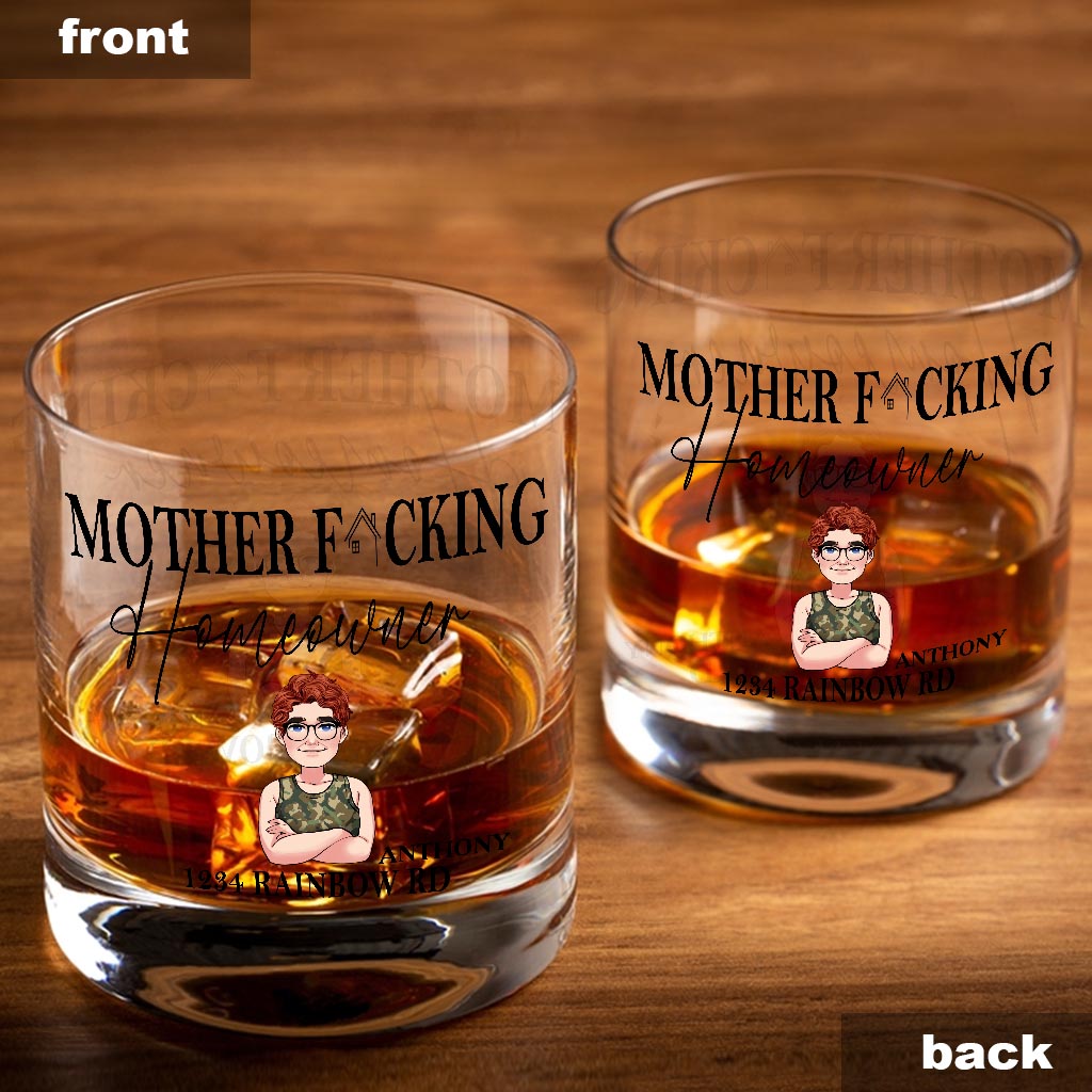 New Homeowner - Personalized Housewarming Rock Glass