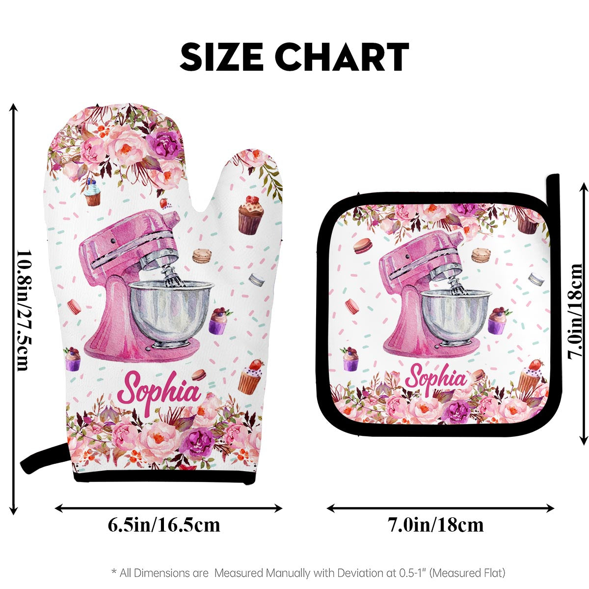 Baking Is My Therapy - Personalized Baking Oven Mitts & Pot Holder Set