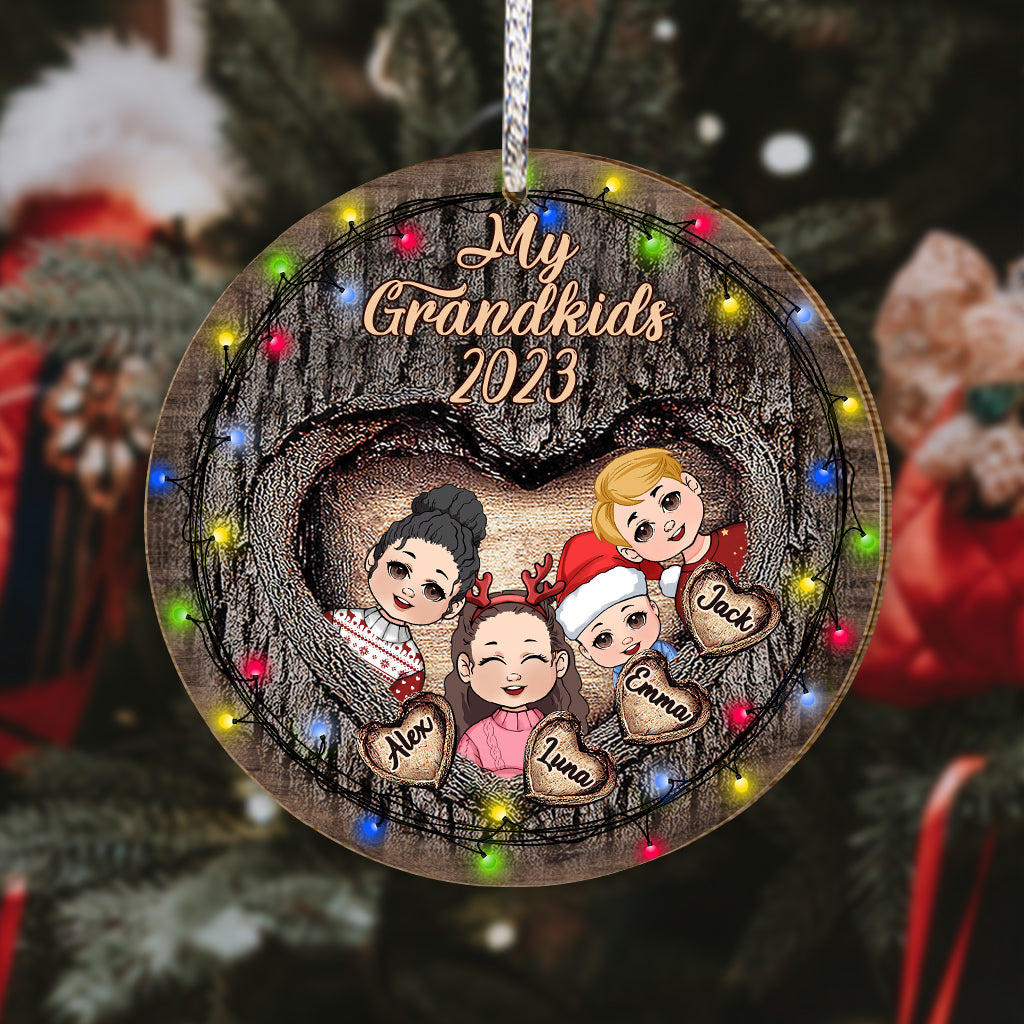 My Grandkids - Personalized Grandma Ornament