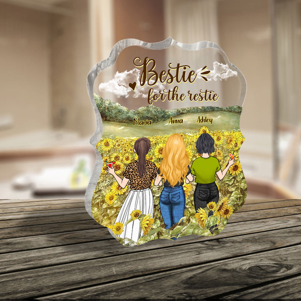 Bestie Forever - Bestie gift for sister - Personalized Custom Shaped Acrylic Plaque