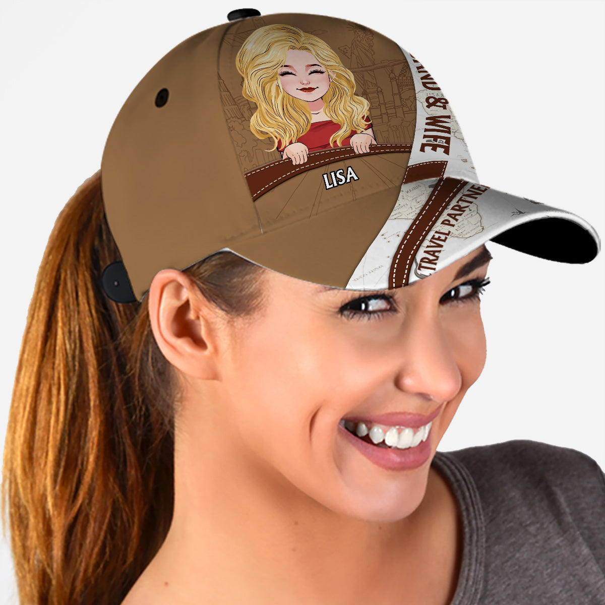 Husband & Wife Travel Partner - Personalized Travelling Classic Cap