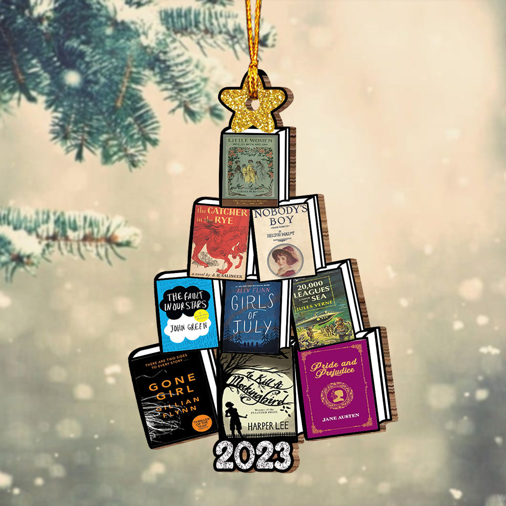 A Year Of Books - Personalized Book Ornament