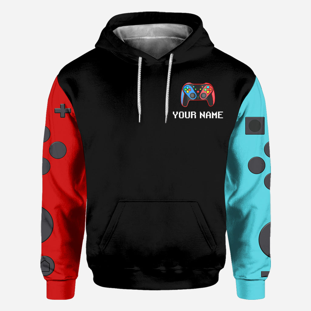 I Paused My Game To Be Here - Personalized Video Game All Over Shirt