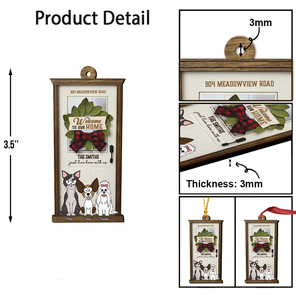 Welcome To Our Home - Personalized Dog Ornament
