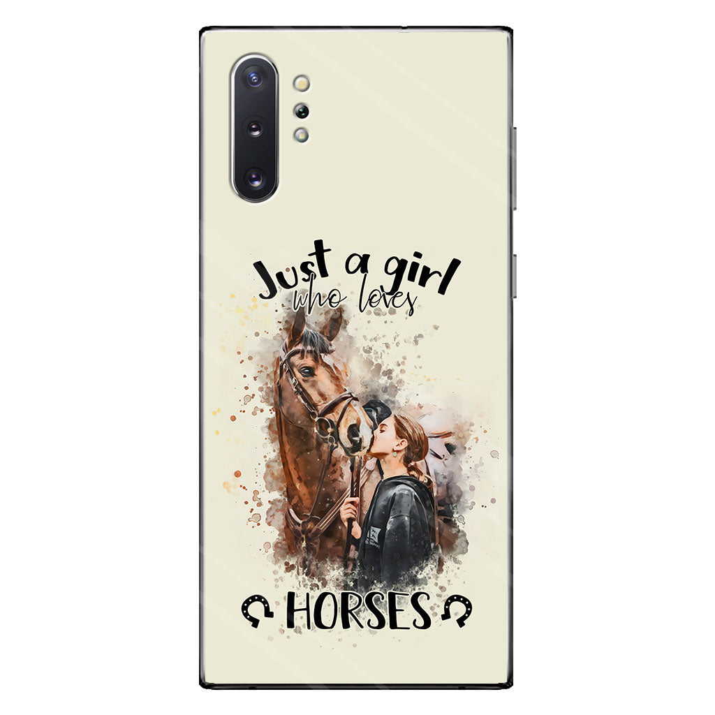 Just A Girl Who Loves Horses - Personalized Horse Phone Case