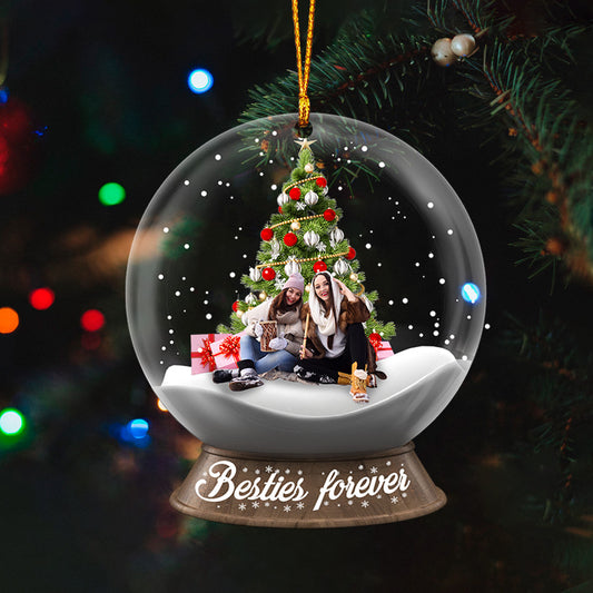 Besties Forever - Personalized Bestie Transparent Ornament