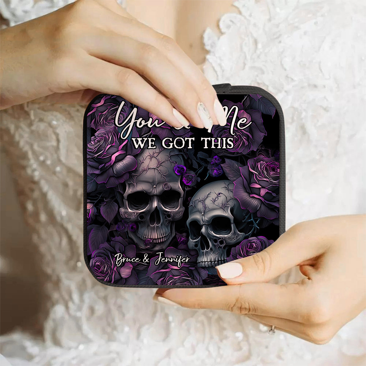 You & Me We Got This - Personalized Skull Jewelry Box