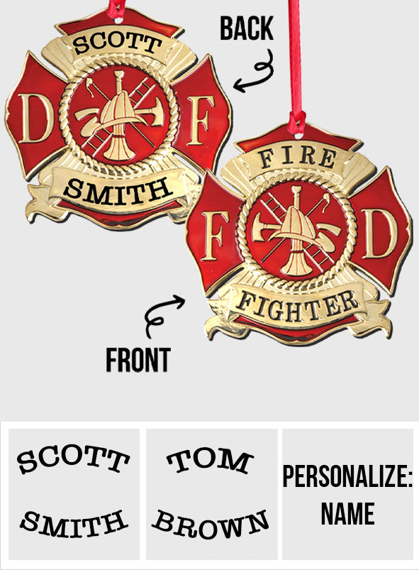 Life Saving - Personalized Firefighter Ornament