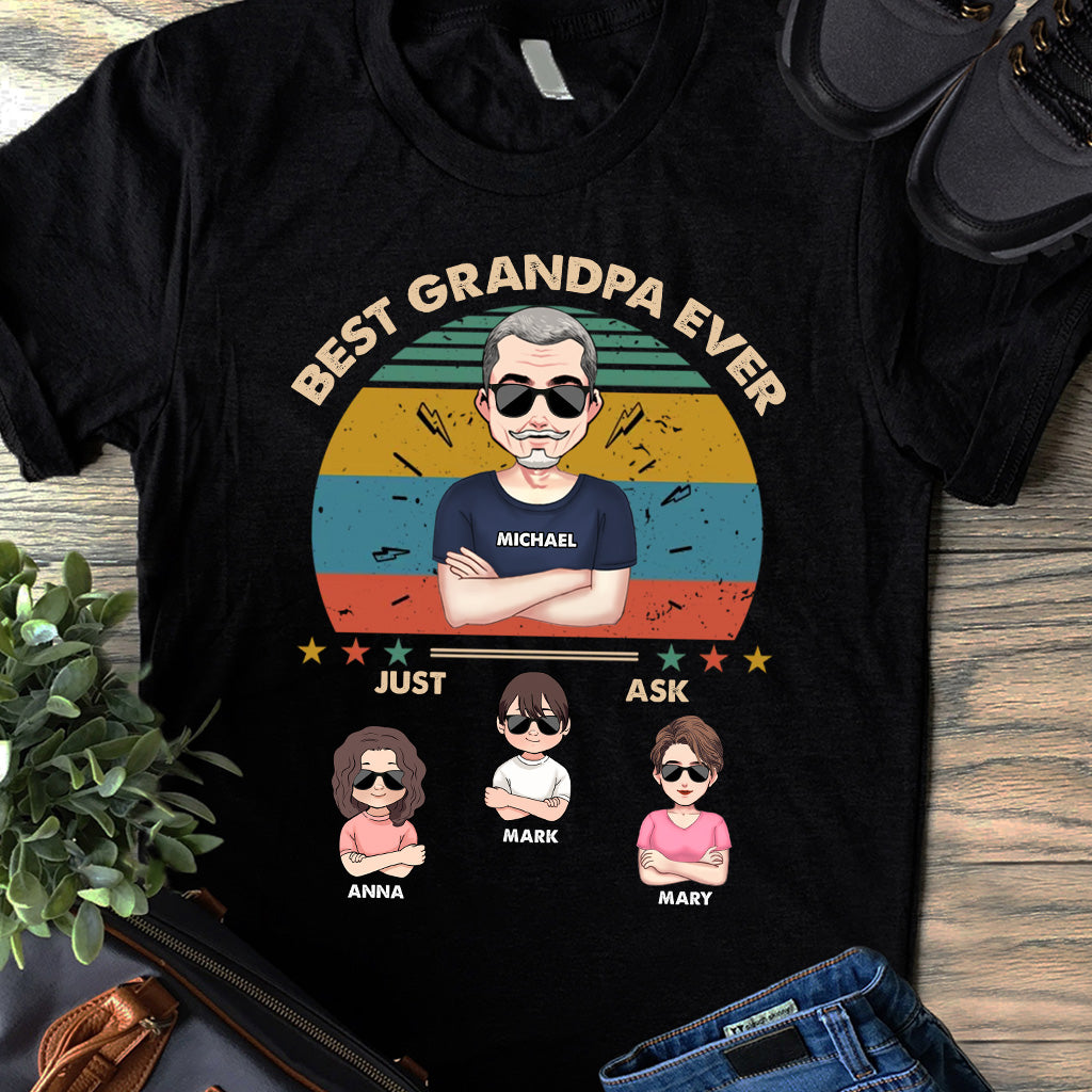 Best Dad Ever - Gift for dad, dad, mom, grandpa, grandma, grandpa - Personalized T-shirt And Hoodie