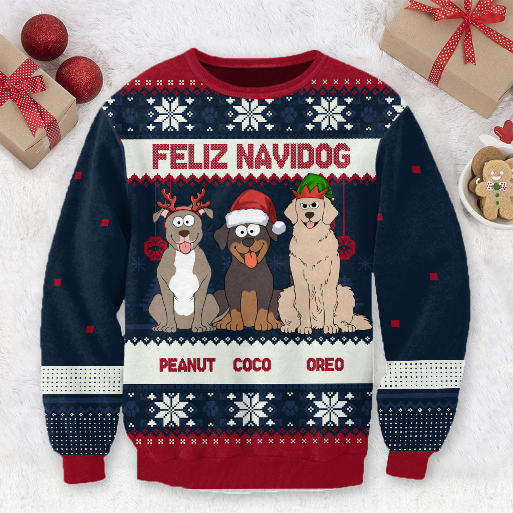 Merry Woofmas - Personalized Dog Ugly Sweater