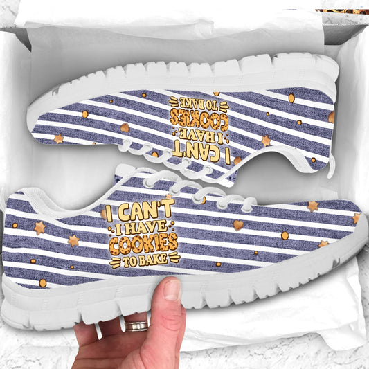 I Can't I Have Cookies To Bake - Personalized Baking Sneakers