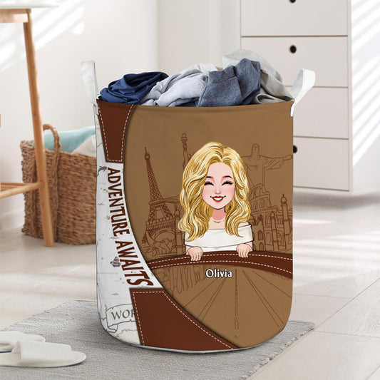 Adventure Awaits - Personalized Travelling Storage Basket