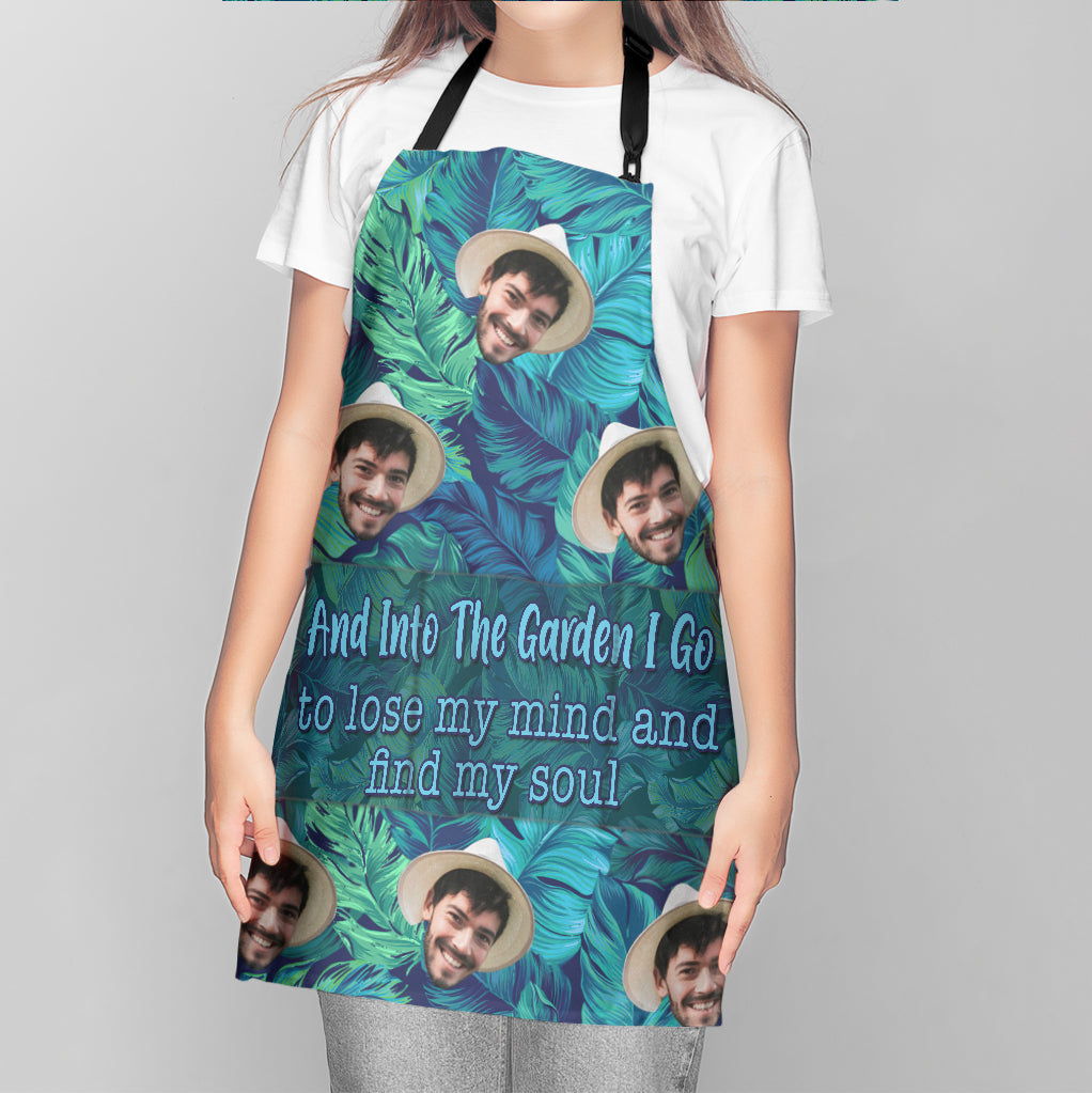And Into The Garden - Gardening gift for mom, dad, grandma, him, her, wife, husband, girlfriend, boyfriend - Personalized Apron