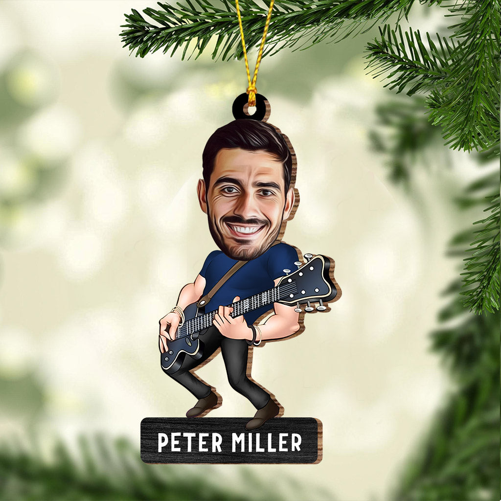 Funny Guitarist - Guitar gift for husband, him, boyfriend, father, son - Personalized Ornament