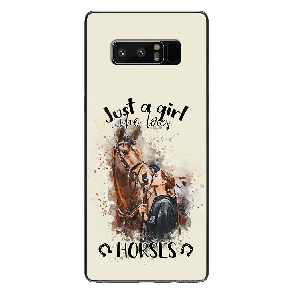 Just A Girl Who Loves Horses - Personalized Horse Phone Case
